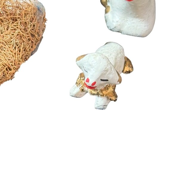 Hand-Painted Peruvian Clay Pottery  Nativity Set With 9 Figures Miniture - Picture 8 of 8